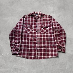 Sears Men's Burgundy and Red Shirt